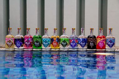 GIN CHEERS BLUE FLORAL