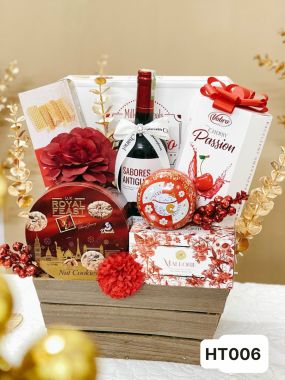 GIỎ QUÀ TẾT BÁNH KEỌ NHẬP 2025 bk25-02 -RƯỢU NGOẠI SG