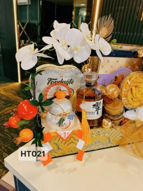 GIỎ QUÀ TẾT BÁNH KEỌ NHẬP 2025 bk25-07 -RƯỢU NGOẠI SG