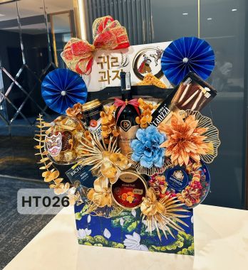 GIỎ QUÀ TẾT BÁNH KEỌ NHẬP 2025 bk25-11-RƯỢU NGOẠI SG