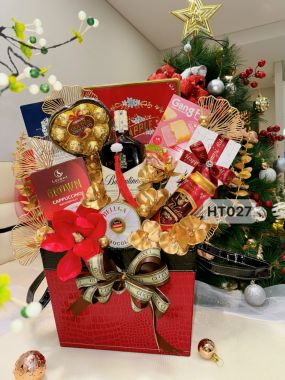 GIỎ QUÀ TẾT BÁNH KEỌ NHẬP 2025 bk25-12 - RƯỢU NGOẠI SG