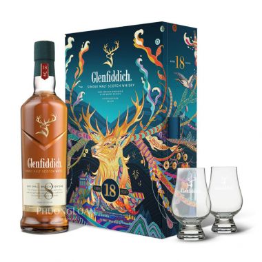 Rượu Whisky Glenfiddich 18 - Hộp Quà Tết 2025