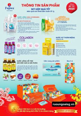 SET HỘP QUÀ TẾT FUJIWA 2025 - DEAL HỜI 
