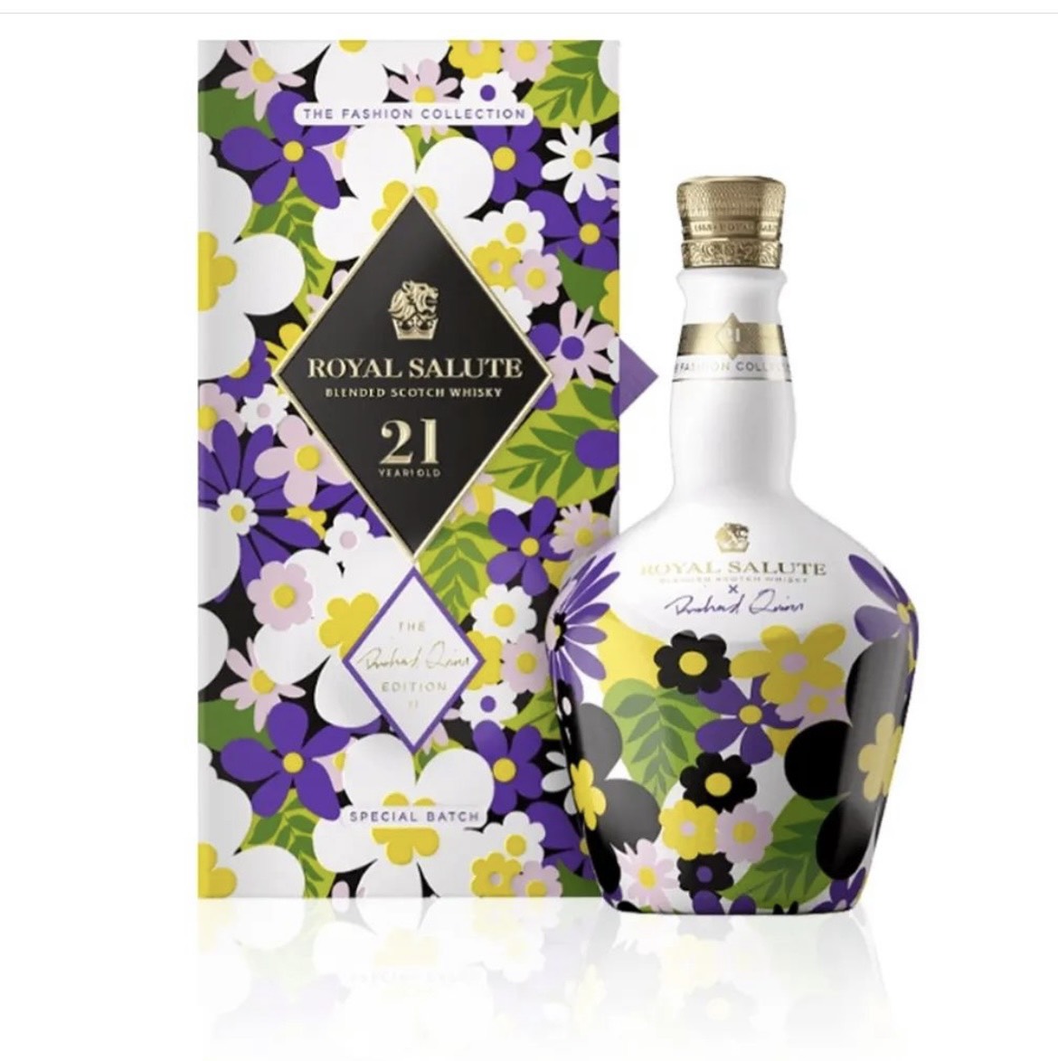 Rượu Whisky Royal Salute 21 Year Old Richard Quinn Trăm Hoa Phiên Bản Hộp Quà Tết Chivas 2024