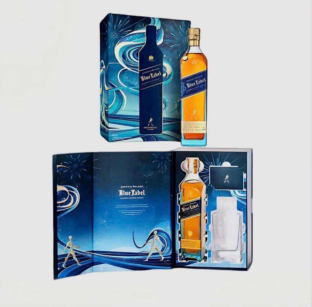 Rượu Whisky Johnnie Walker Blue Label Phiên Bản Hộp Quà Tết 2025