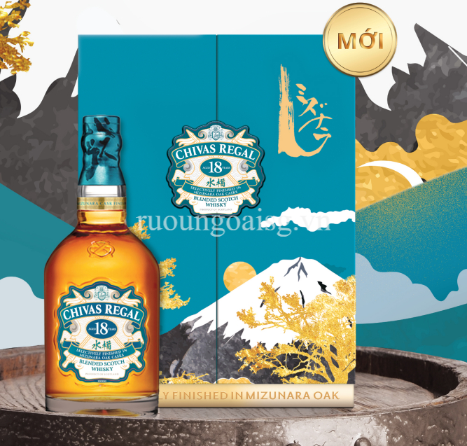 CHIVAS 18 NĂM MIZUNARA - HỘP QUÀ TẾT 2023