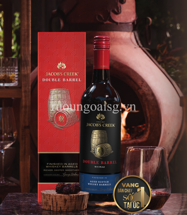 RƯỢU VANG JACOB'S CREEK DOUBLE BARREL - HỘP QUÀ TẾT 2023