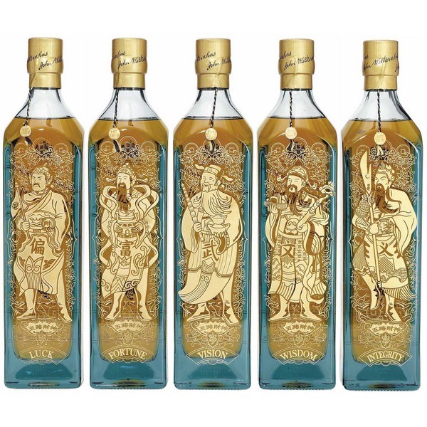 Johnnie Walker Blue Label Five God of Wealth - Ngũ Lộ Thần Tài