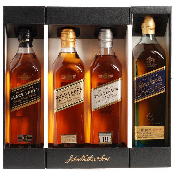 Johnnie Walker Multi collection (Black, Gold, Platinum, Blue)