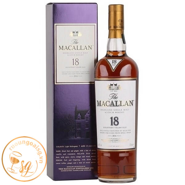 Macallan 18 Năm Eighteen (Sherry Oak Cũ)