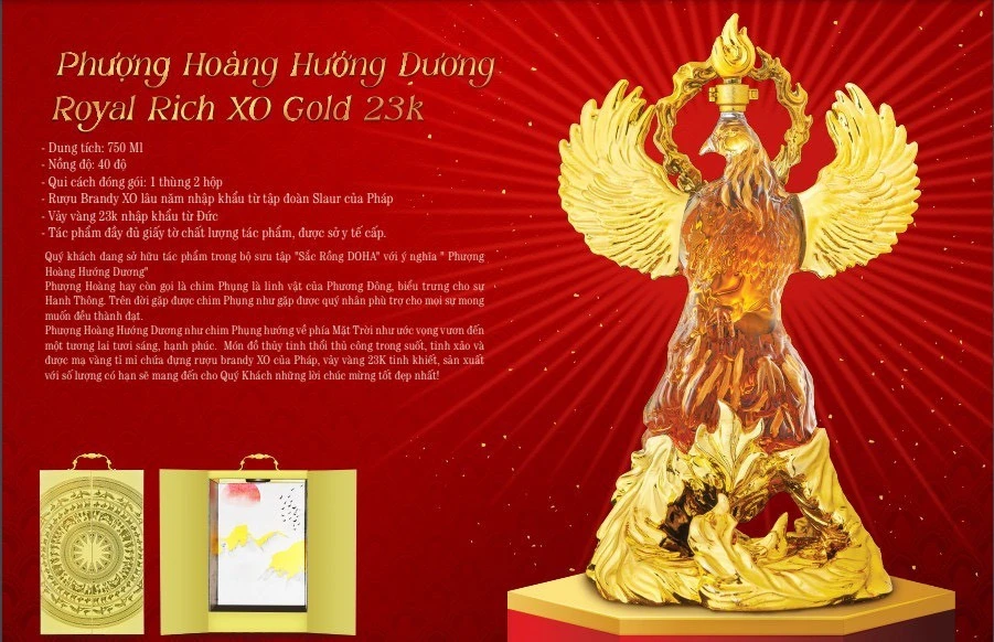Phượng Hoàng Hướng Dương Royal Rich XO Gold 23K