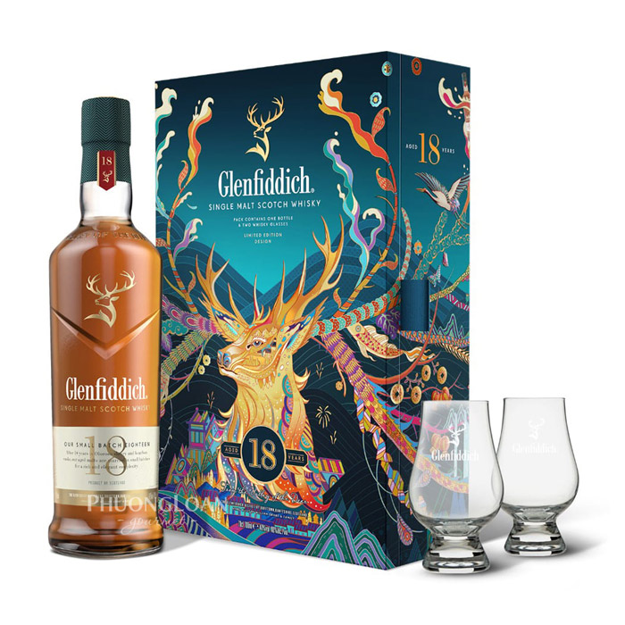 Rượu Whisky Glenfiddich 18 - Hộp Quà Tết 2025