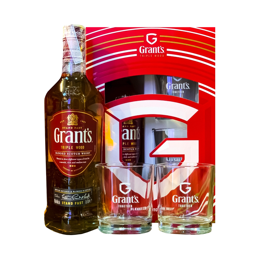 Rượu Whisky Grant’s Triple Wood Phiên Bản Hộp Quà Tết 2025