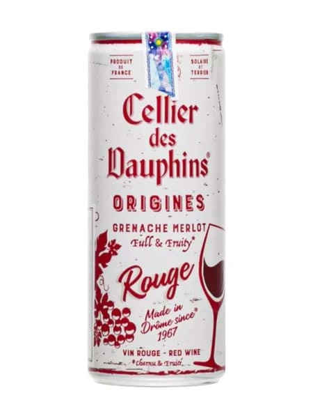 RƯỢU VANG LON PHÁP CELLIER DES DAUPHINS ĐỎ 25CL